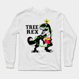 Dinosaur Christmas T-Rex Long Sleeve T-Shirt